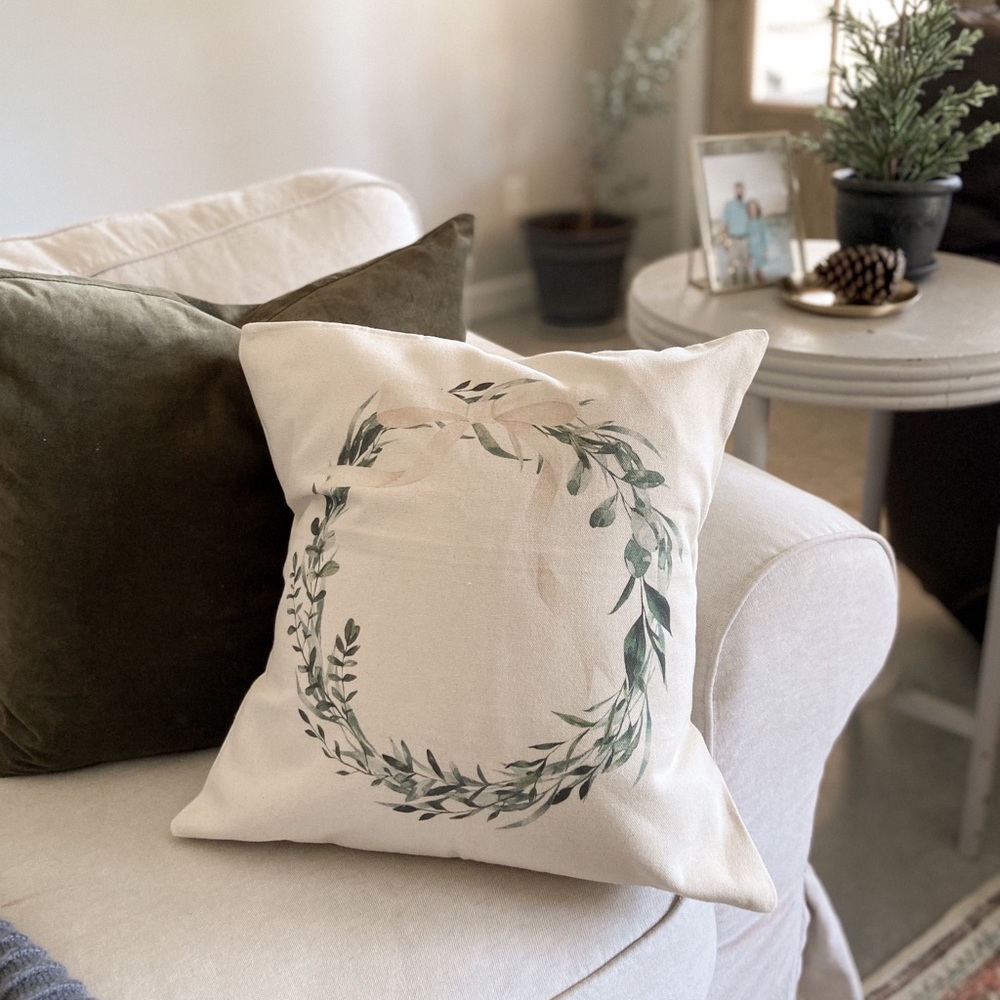 Cotton canvas pillow cover